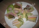 Belegtebrot mit Schinken und Krabenstäbchen (mit Fotos)