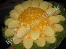 Salat «Sonnenblume» (mit Fotos)