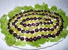 Salat «Hähnchen unter Weintrauben» (mit Fotos)