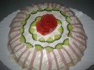Hackfleisch  Pfannkuchen Torte